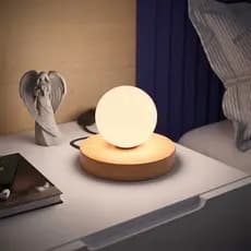 Luminária De Mesa Lua Decorativa Globo Vidro Charmosa Elegante Moon