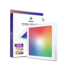 Luminária Painel Plafon Inteligente Wifi 18w RGB Ekaza
