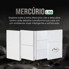 Interruptor Zigbee Inteligente Alexa 1, 2 e 3 Botões com tomada 10A Mercúrio Lite Tecla Física Tuya