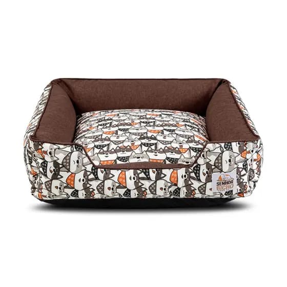 Cama de Cachorro Impermeável Caminha Pet com Zíper Pandora Várias Cores Confortável Fácil Limpeza