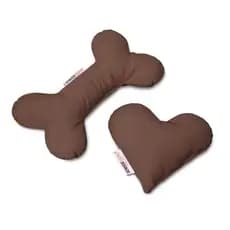 Kit Brinquedo para Cachorro e Gato Kit Brinquedo Pet Almofadinha 2 peças Capuccino