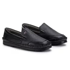 Sapatilha Mocassim Masculino Couro Conforto Antiderrapante Casual Trabalho Dia a Dia