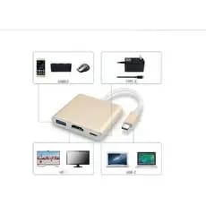 Adaptador de USB C para multiporta HDMI 4k, USB-C e USB 3.1