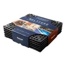 Piso Borracha Acqua Kap Sauna Piscina 12 Placas Antiderrapante Box Deck Cozinha Banheiro Área Úmida