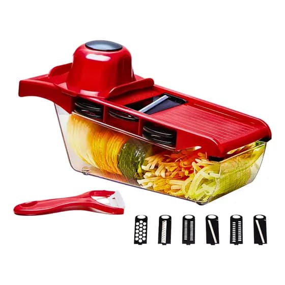 Fatiador De Alimentos Cortador De Legumes 6 Em 1 Mandolin Slicer Nicer Cozinha Ralador De Legumes