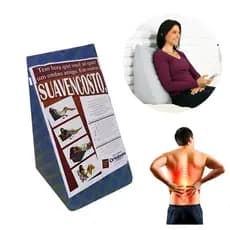 Triângulo Suave Encosto Ortobom Com Capa Zíper Apoio Joelhos Coluna Pescoço Pés Ortopédico Cervical