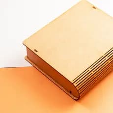 Caixa Livro dobrável - mdf