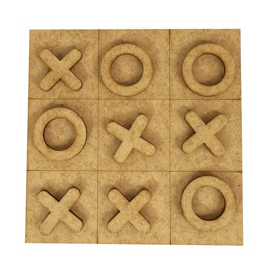 Kit com 15 Jogos da velha modelo um, tabuleiro presente lembrancinha brinquedo - MDF