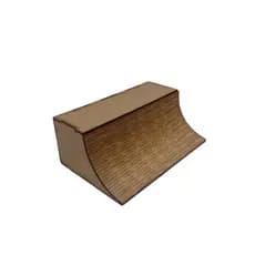 Meia Rampa skate de dedo - mdf de 2,5 mm