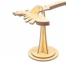 Pássaro do equilíbrio 3D / Decoração de mesa - mdf de 2,5 mm