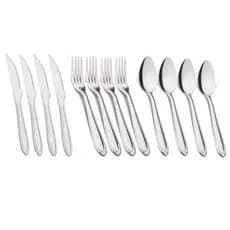 Jogo de Talheres Garfo/Faca/Colher Inox 12 Peças
