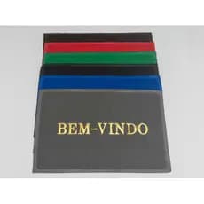 Tapete Entrada Bem-vindo PVC diversas cores
