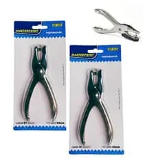 Kit 2 Perfurador Furador Papel Alicate em Metal Aço Resistente 1 Furo MasterPrint 6mm