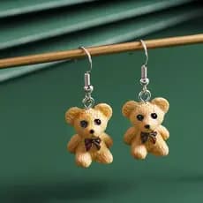 Brinco Diferenciado Urso Bear Ursinho Acessório Fofo Kawaii