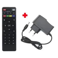 Controle remoto universal caixa/Box de smart TV + Fonte de alimentação 5v - KIT 2Amp