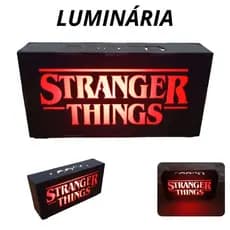 Luminária Abajur Led De MESA Stranger Things  Mdf Decoração Geek