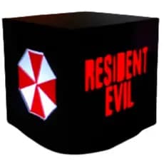 Luminária RESIDENT EVIL Umbrella Corporation Abajur De Mesa Quarto Geek Gamer Decorativo Presente