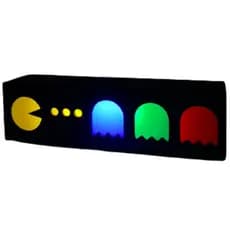 Luminária PACMAN e FATASMAS - Abajur de mesa LED Gamer Geek