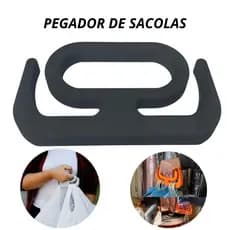 Suporte Pegador de Sacolas 16x9cm – Mais Conforto ao Carregar Compras