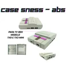 Case Plástico Em Abs Super Nes Para Video games Box Retro Tx9