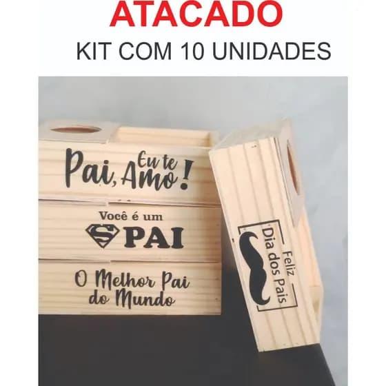 Kit com 10un Bandejas Mini petisqueita com 1 divisoria 23x14x6,5cm com estampas para dia dos pais