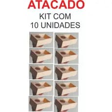 kit com 10un mini bandeja pestiqueira com espaço para garrafa23x14x6,5cm