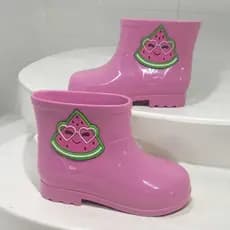 Galocha Chuva Infantil  Para Terra Menina Feminina Bota Criança Leve Confortável Solami