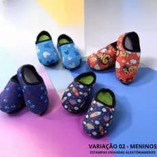 Sapatinho Bebê Meia Tênis Estampas Aleatórias Piscina Menino Menina Sapatilha Antiderrapante