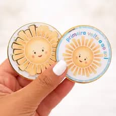 20 APLIQUES 3D PRIMEIRA VOLTA AO SOL PERSONALIZADO LEMBRANCINHA