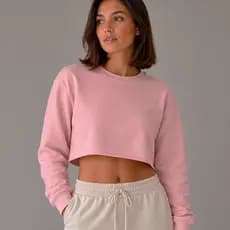 Moletom Feminino Cropped Casual Flanelado