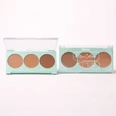 Paleta Trio de Contorno Dapop Tropical Skin Maquiagem Acabamento Natural