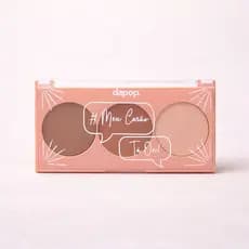 Paleta Trio Dapop Retro Blush Iluminador e Contorno Acabamento Profissional