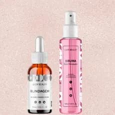 Kit Bruma Fixadora Rosa Mosqueta Lady Beauty+Blindagem 3em1 Diluidor, Fixador e Primer Dapop