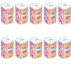 Kit 10 Potes Mantimentos Hermético Quadrado Trava de 2,3 Litros