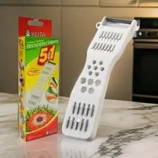 Descascador Ralador Fatiador 5 Em 1 Legumes Manual Multiuso