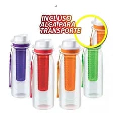 Garrafa Garrafinha Infusor Fruta Detox Squeeze 680ml