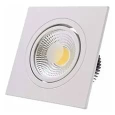 Spot Led Cob Direcionável Quadrado Embutir 5w 3000k