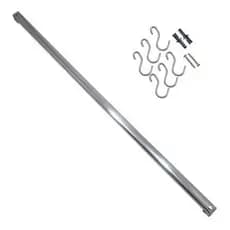 Organizador Dinox 39 cm Aço Inox Para Talheres 6 Ganchos