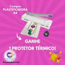 Plastificadora e Laminadora OFF-LG03 3x1 A4 e A3 Guilhotina Arredondador de Borda Escritório OFFPAPER