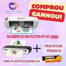 Plotter de Recorte OFF CUT - Off Paper + Plastificadora