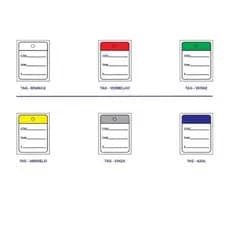 1000 Etiquetas para roupas e acesórios | Etiqueta Tag B04 colorida, diversas cores