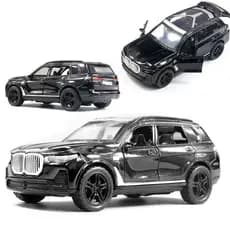 Carrinho De Metal Carrinho Fricção Abre As Portas BMW X5 X6 X7 SUV Carro De Corrida Miniatura Metal Coleção