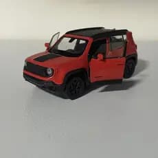 Miniatura Jeep Renegade Trailhawk Metal Fricção Abre Portas Carrinho Metal Coleção