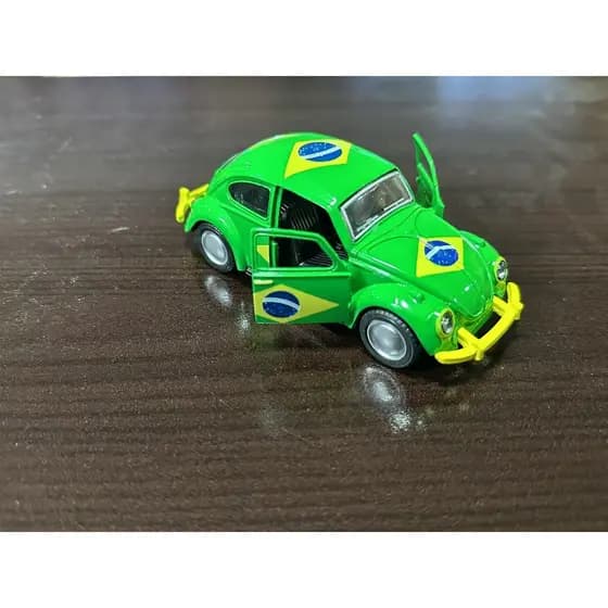 Carrinho Metal Coleções Miniatura Fusca / Kombi Fricção Brasil Carrinho Coleções Brasileira