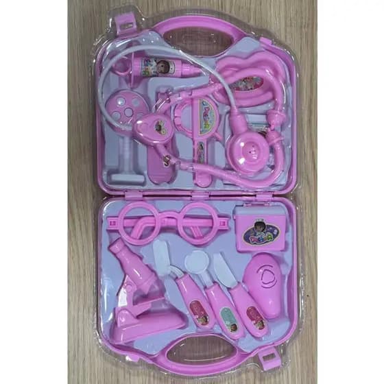 Kit Maleta Médica Enfermeira Infantil Brinquedo Educativo Criança Menina Doutora
