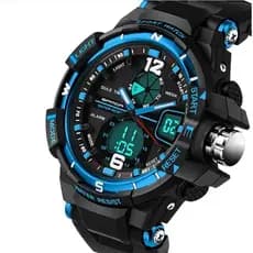 Relogio Masculino Digital Analógico Esportivo  casual Resistente a agua Alarme Cronômetro