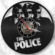 Relógio de Parede Disco de Vinil The Police Bandas Pop Musica Clock Decorativo Retrô Vintage Quarto