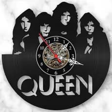 Relógio de Parede Disco de Vinil Queen Fredie Mercury Banda Rock Decorativo Retrô Vintage Quarto