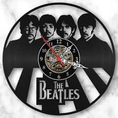 Relógio de Parede Disco de Vinil Beatles Anos 60 Pop Rock Música Decorativo Retrô Vintage Quarto