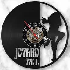 Relógio de Parede Disco de Vinil Jethro Tull Rock Musica Decorativo Retrô Vintage Quarto Sala